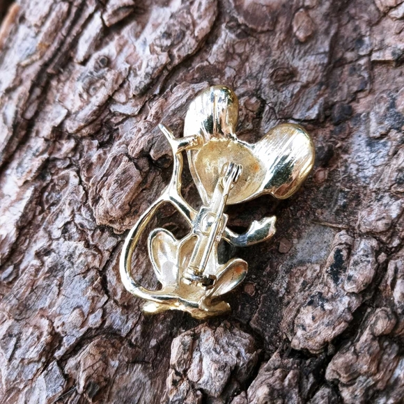 Vintage 🐭Brooch 🐭Mouse🧀Pin - Picture 2 of 6